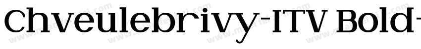 Chveulebrivy-ITV Bold字体转换